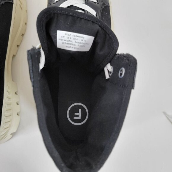 New - French Connection Women's Danika Lace-up High Top Platform Sneakers Sz 11 - Picture 15 of 16